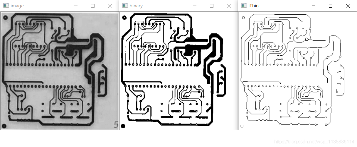OpenCV—python 图片细化（骨架提取）一_._12
