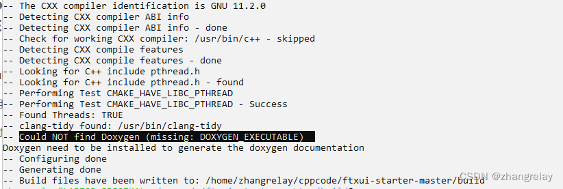 Could NOT find Doxygen (missing: DOXYGEN_EXECUTABLE)_c++