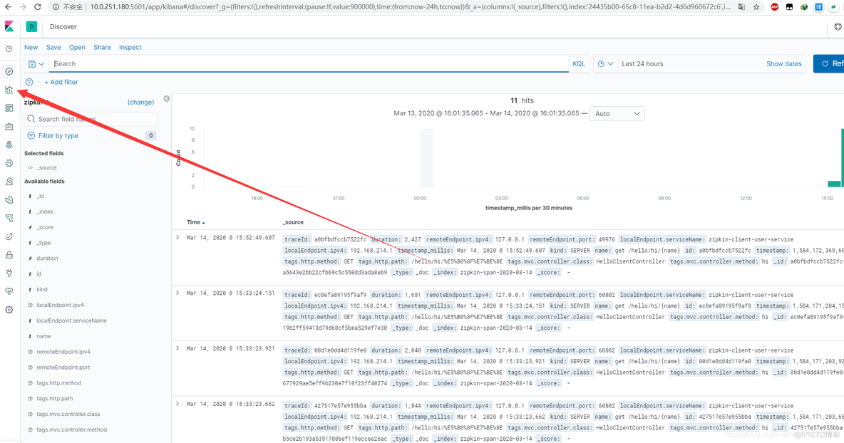 spring boot 集成sleuth_zipkin elsearch_85