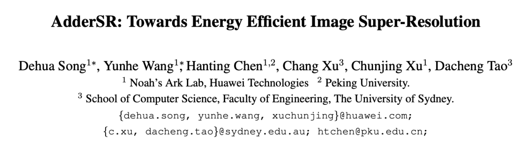 华为出品 | 加法网络应用于图像超分辨率（附github源码及论文下载）_目标检测_03