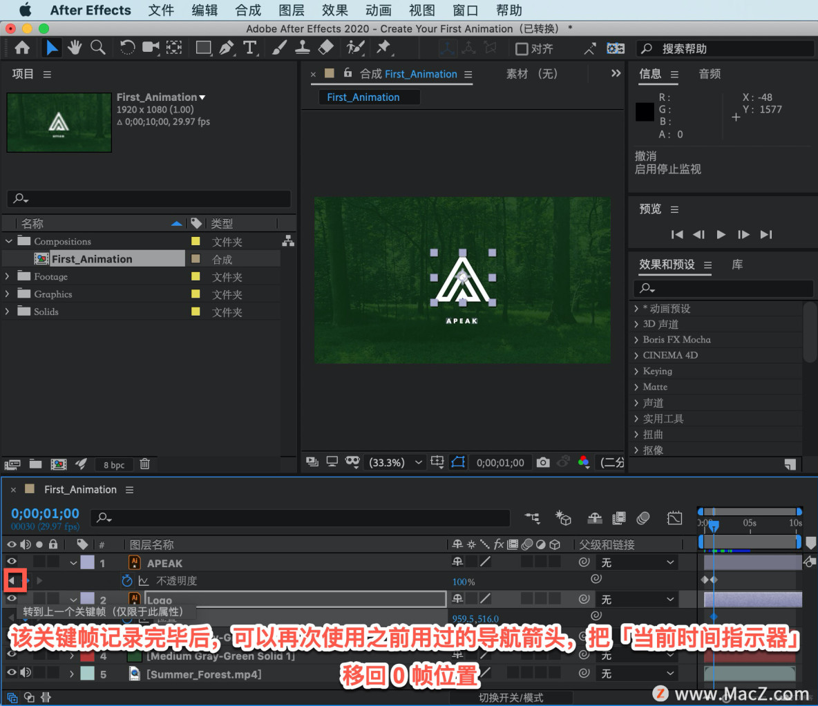 After Effects 教程，如何在 After Effects 中创建动画？_After Effects_04
