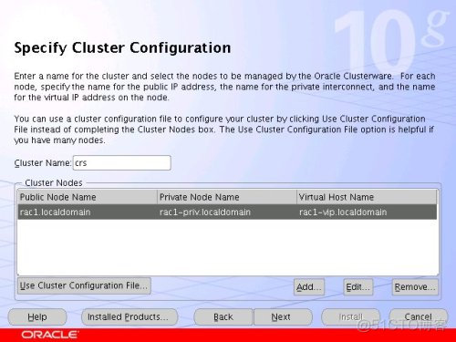 Oracle 10g RAC On Linux Using NFS_database_05