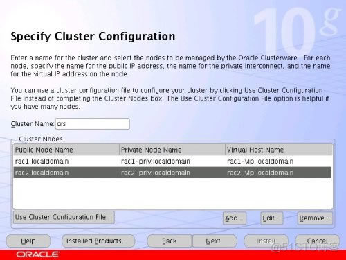 Oracle 10g RAC On Linux Using NFS_interface_07