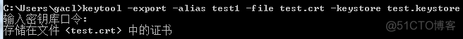 Java制作证书的工具keytool用法总结_java_07