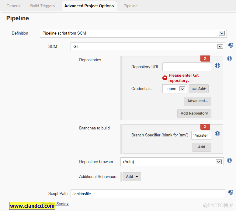 jenkins2 pipeline高级_git