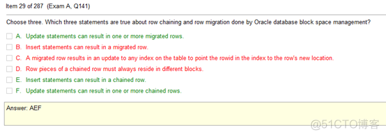 oracle 行链接和行迁移概念_数据库