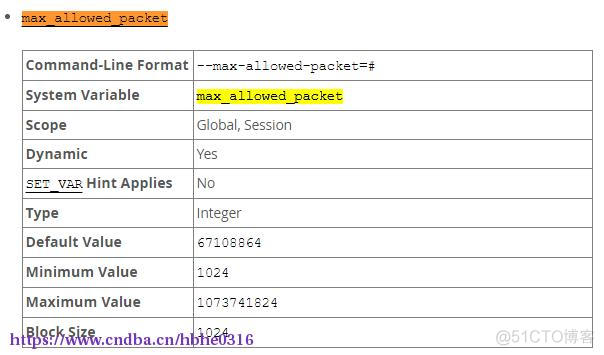 Mysql max_allowed_packet参数_unity