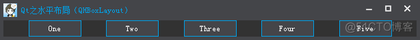 Qt 之水平/垂直布局（QBoxLayout、QHBoxLayout、QVBoxLayout）_Qt布局_07