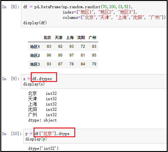 DataFrame(3)：DataFrame常用属性说明_python_04