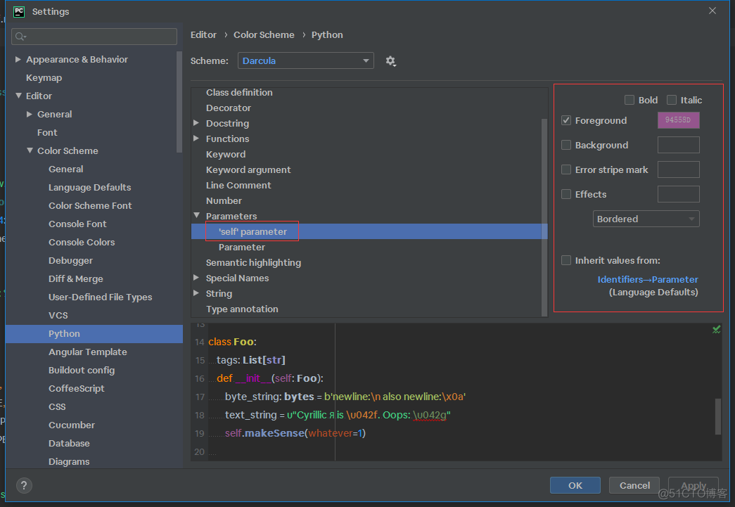 PyCharm软件代码配色和字体设置_函数参数_14