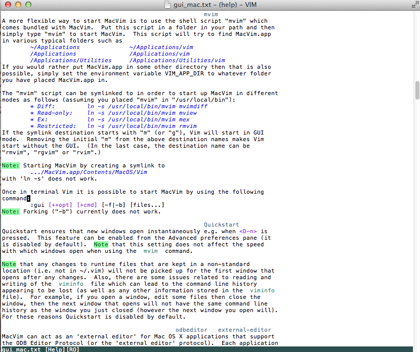 Mac开发利器之程序员编辑器MacVim学习总结_macvim_02