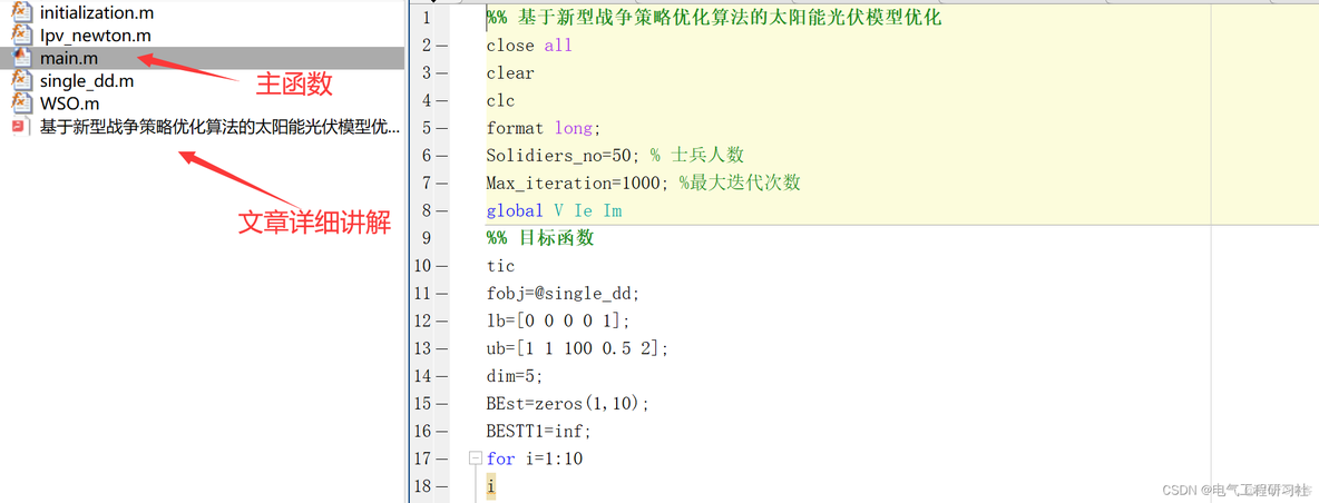 基于新型战争策略优化算法的光伏模型优化（Matlab代码实现）_数据_06