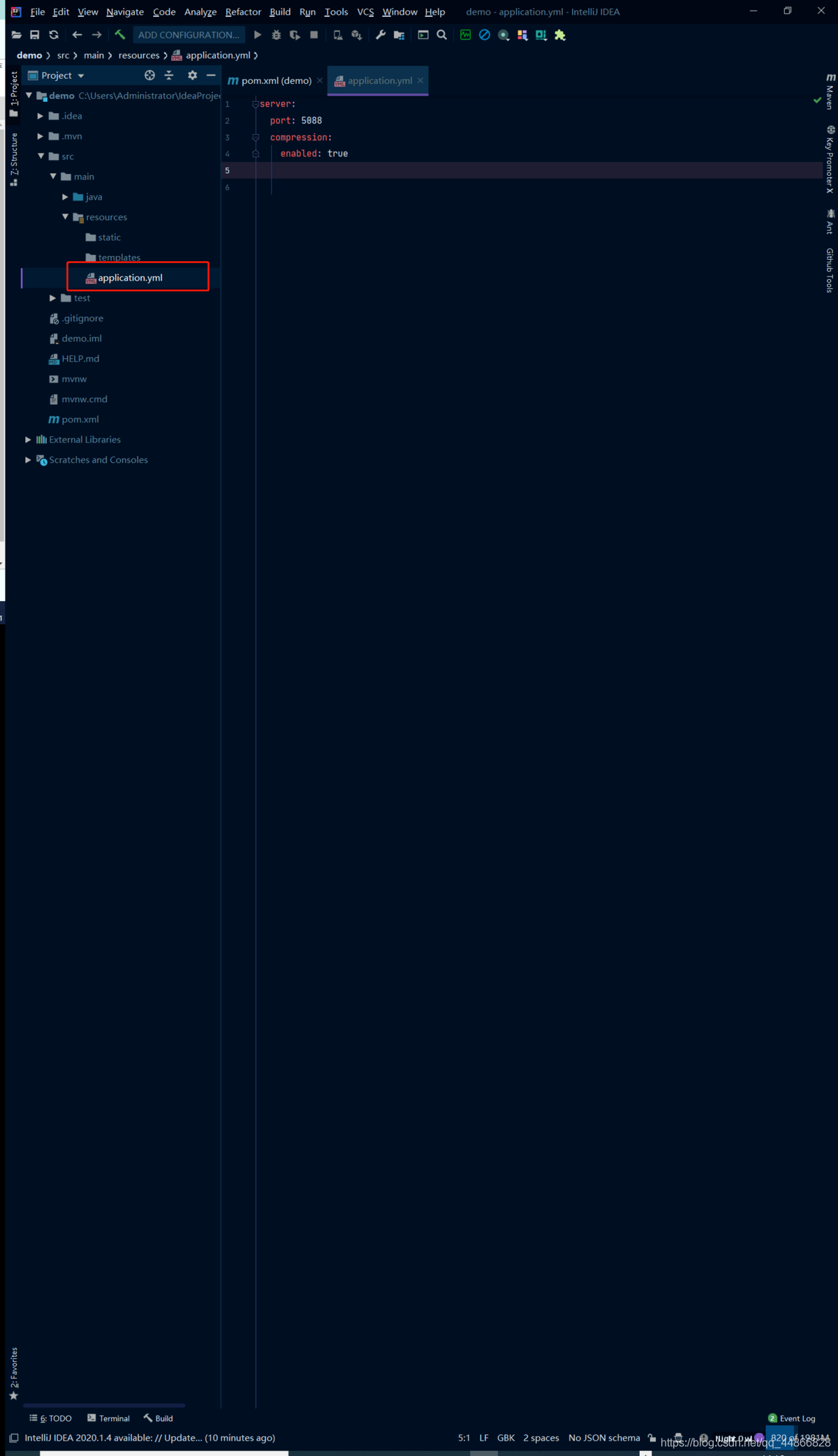 IDEA 2021 开发 springboot springcloud springcloud Alibaba应用时application.yml配置自动提示_maven_03