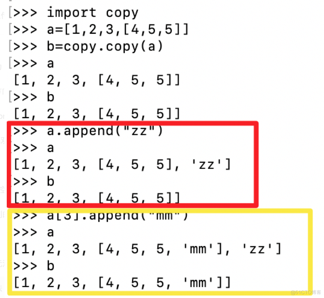 python 直接赋值 深浅拷贝_浅拷贝_02