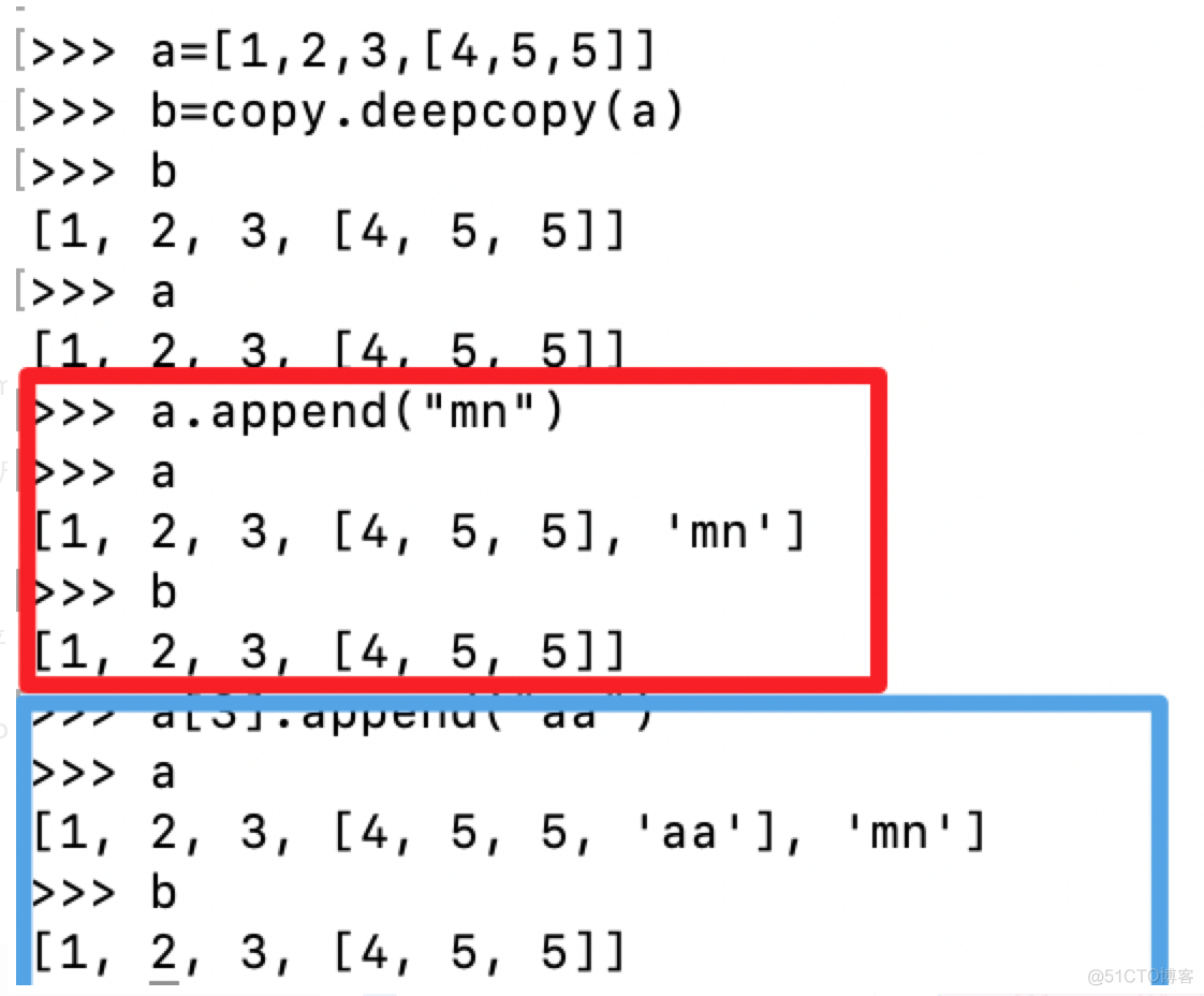 python 直接赋值 深浅拷贝_python 直接赋值 深浅拷贝_03