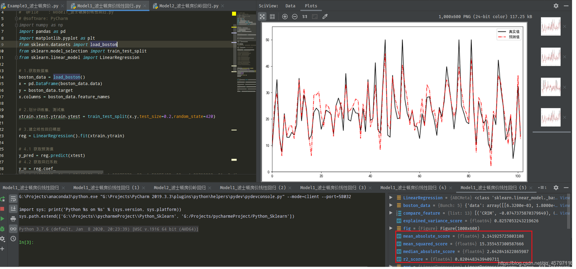 【skLearn练习】Linear Regression ---- 波士顿房价回归预测评估_机器学习_04