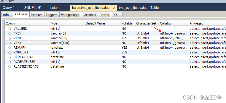 mysql字符集问题_collations_03