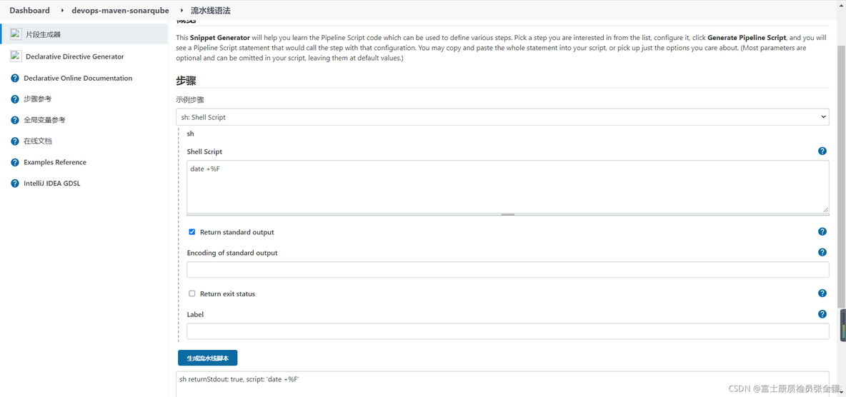 SonarQube 05 CI流水线集成 shell 命令行方式和Jenkins 插件方式_sonarqube_10