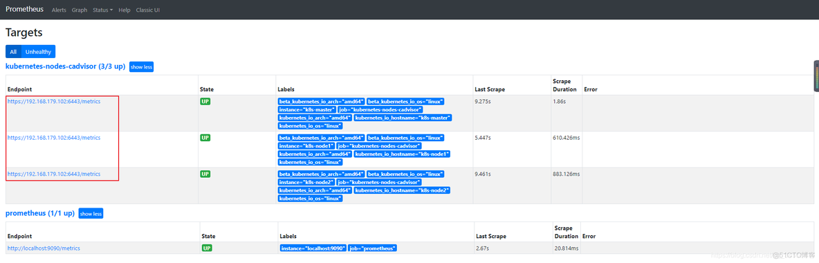 Prometheus 基于k8s服务发现通过Cadvisor监控Kubernetes_时间序列_07