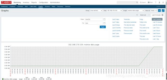 Zabbix 模板添加新的监控项item 监控磁盘使用率_触发器_06