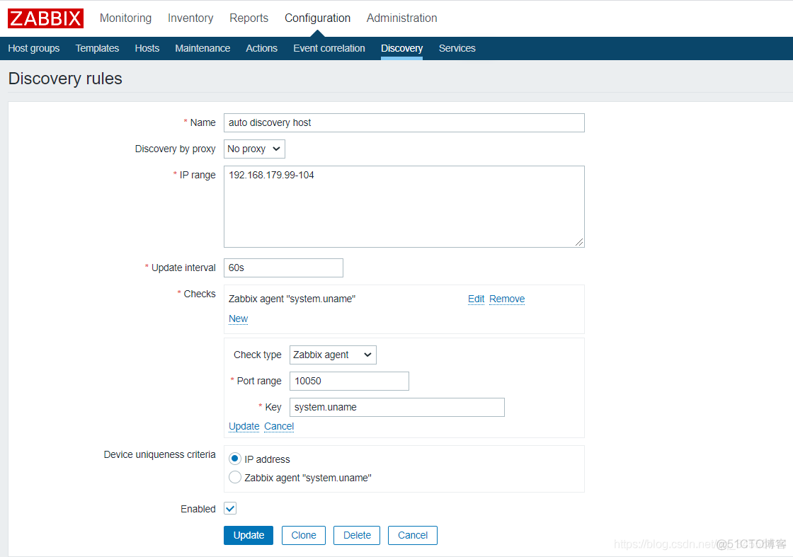 Zabbix 自动发现和自动注册实现批量添加主机_客户端_03