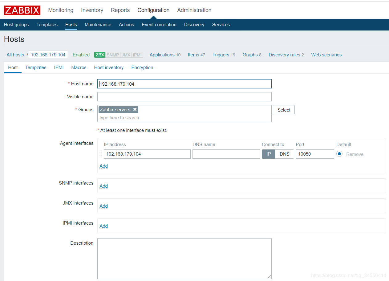 zabbix 添加你需要监控的主机_数据