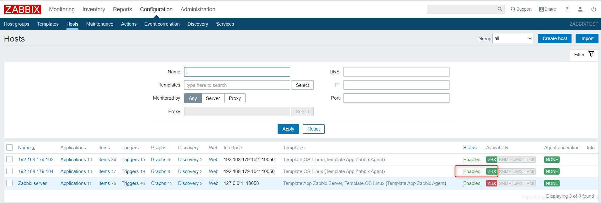 zabbix 添加你需要监控的主机_数据_03