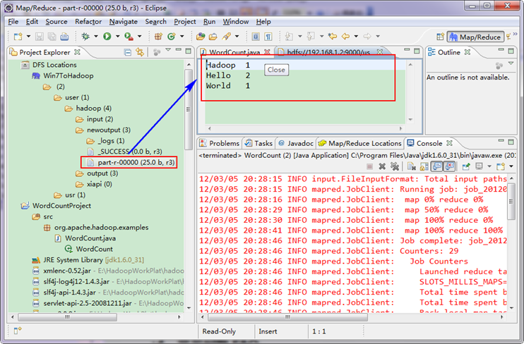 window下连接hadoop集群基础超详细版_eclipse_32