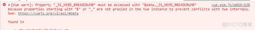 properties starting with “$“，“_“ are not proxied in the Vue instance to prevent conflicts_vue.js_02