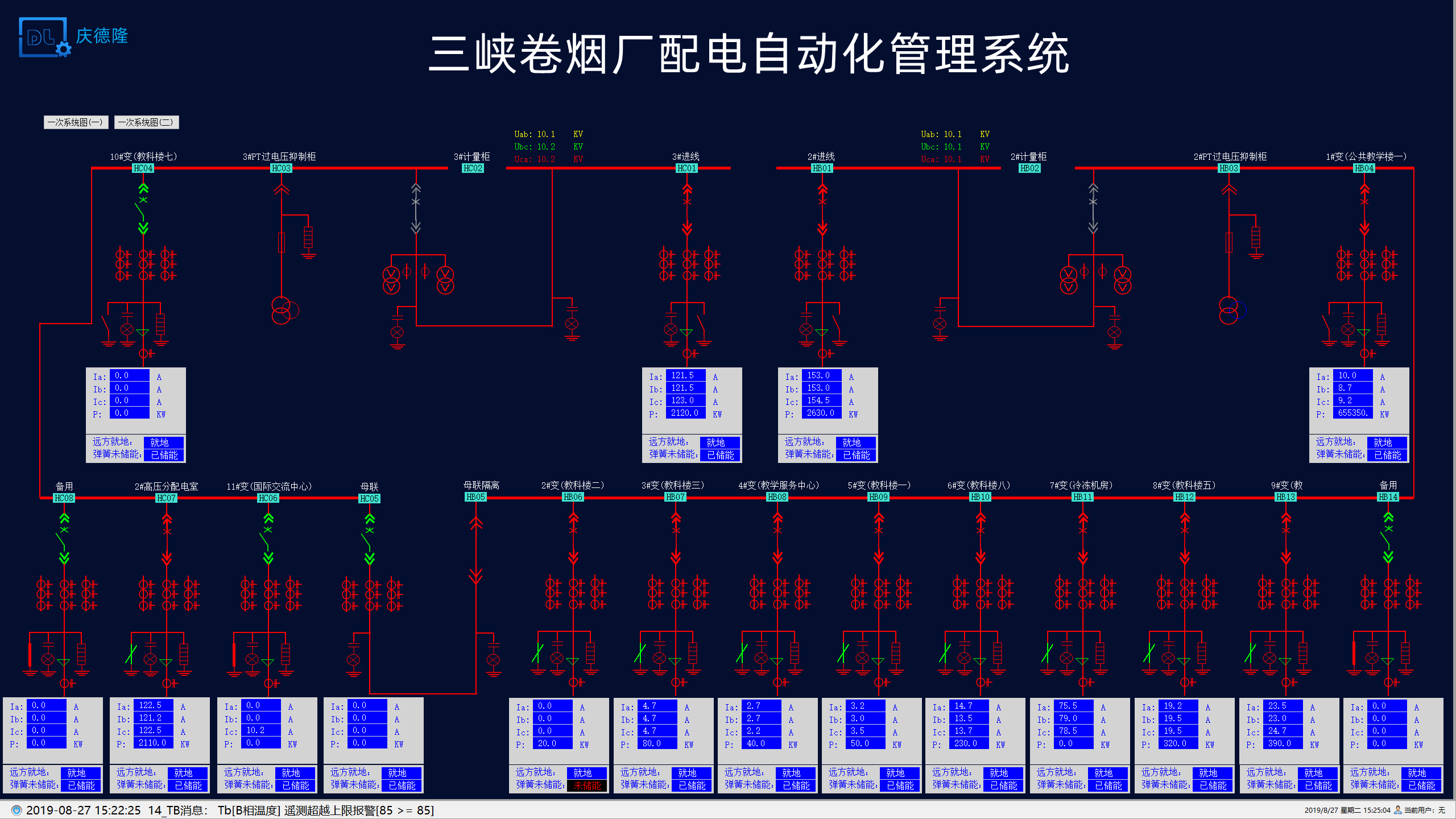 qdl9000電力監控系統在三峽捲菸廠易地搬遷技術改造項目的設計與應用