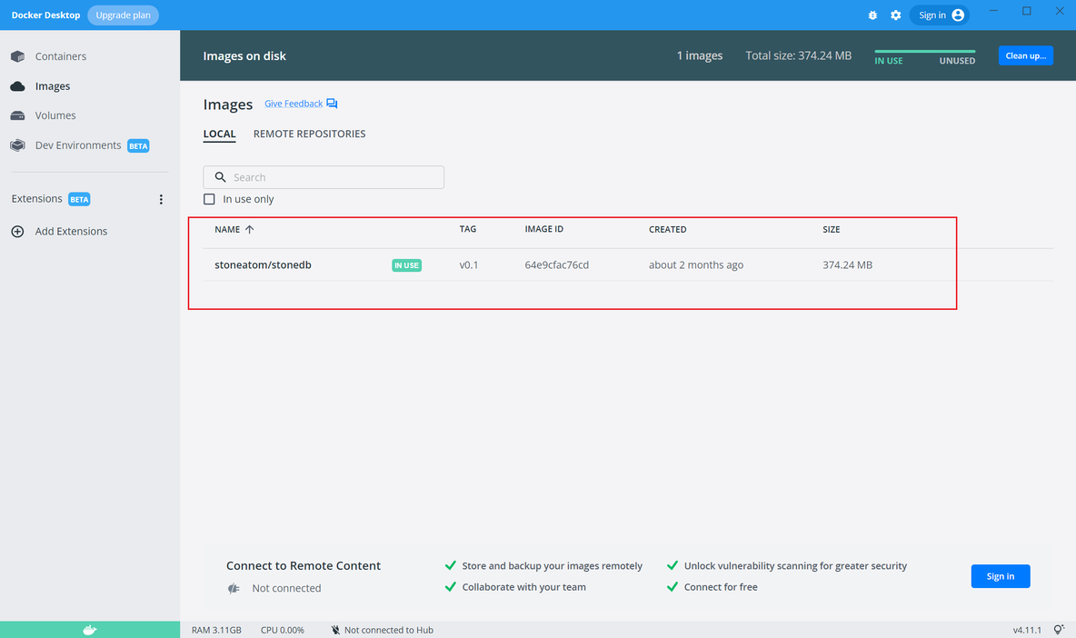 在windows上用docker desktop安装StoneDB_数据库_15