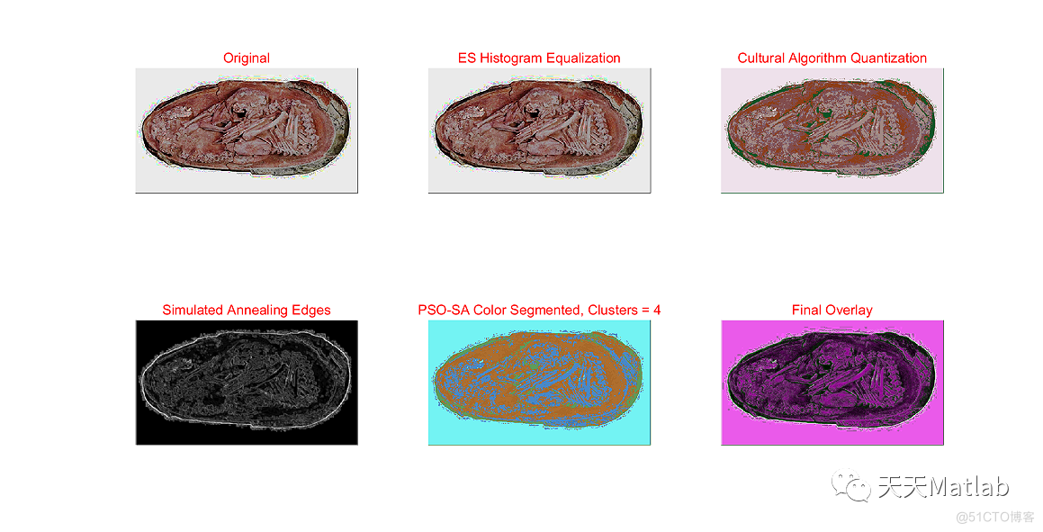 【图像分割】基于粒子群、文化、进化策略算法实现化石图像分割附matlab代码_lua