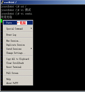 PuTTY/终端使用复制、粘贴_putty_05