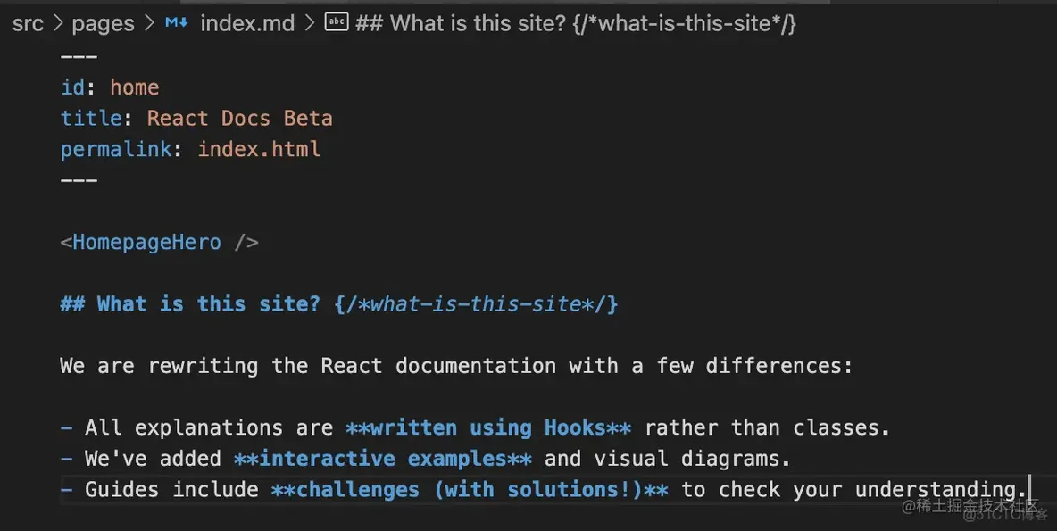 React 新的文档用到了哪些技术？_前端_04