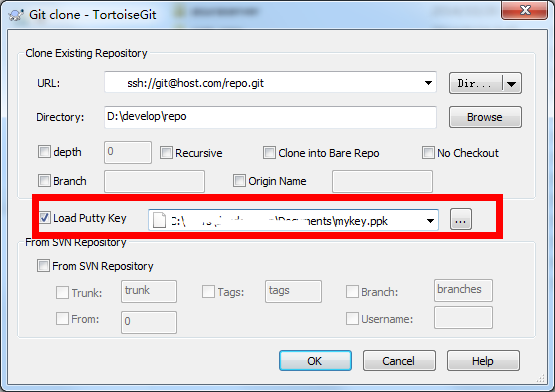 tortoisegit使用密钥连接服务器(转)_客户端_03