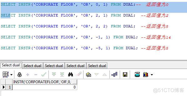 Oracle 常见函数使用汇总_子字符串