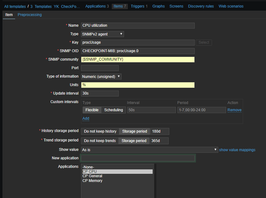 14 Zabbix4.4.1系统实现监控checkpoint设备_sed_15