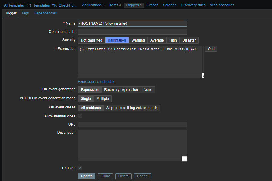 14 Zabbix4.4.1系统实现监控checkpoint设备_sed_20