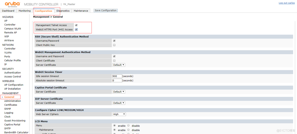 自学Aruba6.2-控制器基本维护操作（web页面配置）_ip地址_11