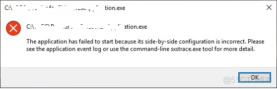 The Application Failed to Start Because Side-By-Side Configuration Is Incorrect Error - Unresolved_redistribute