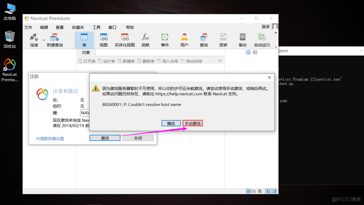 Navicat Premium 12.0.24安装与激活_命令提示符_14