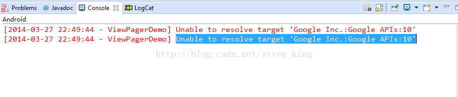 导入Android包出现Unable to resolve target 