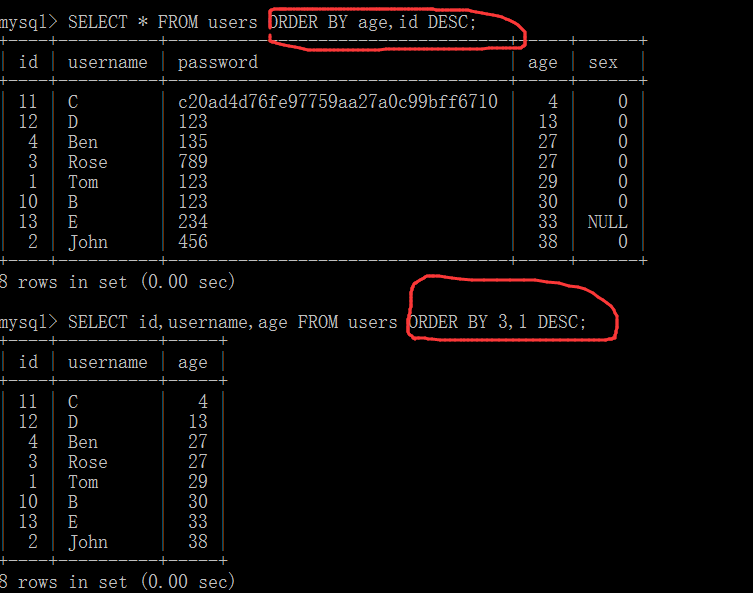 MySQL--操作数据表3：记录查询（SELECT）【LIMIT】_表名_03