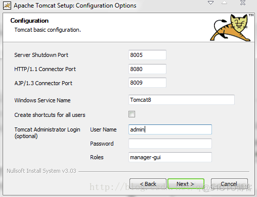 Installation of Tomcat_用户名_06