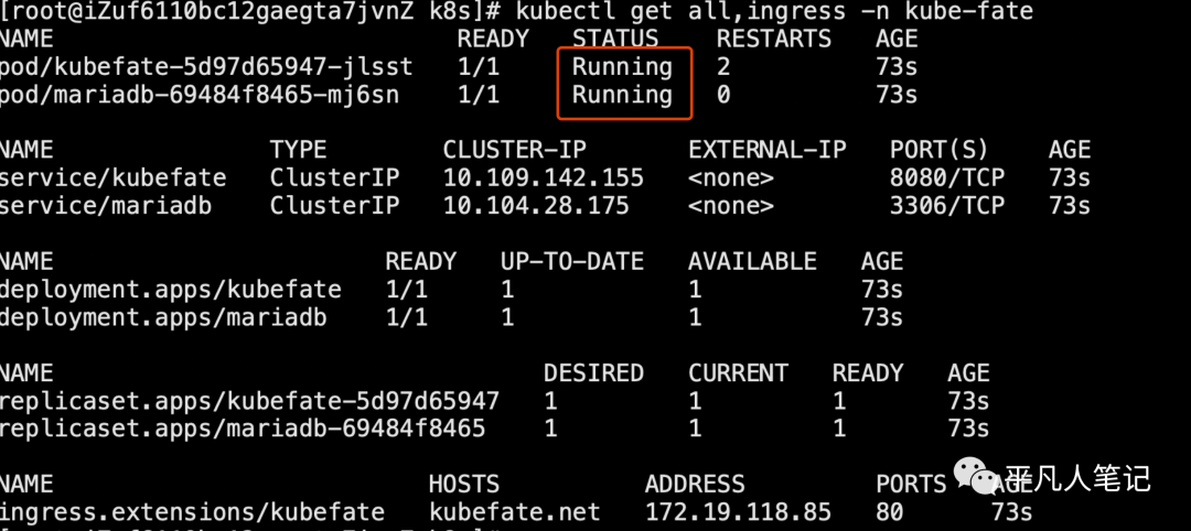 Kubernetes运行字节联邦学习开源框架KubeFate1.5.3版本-中篇_命名空间_09