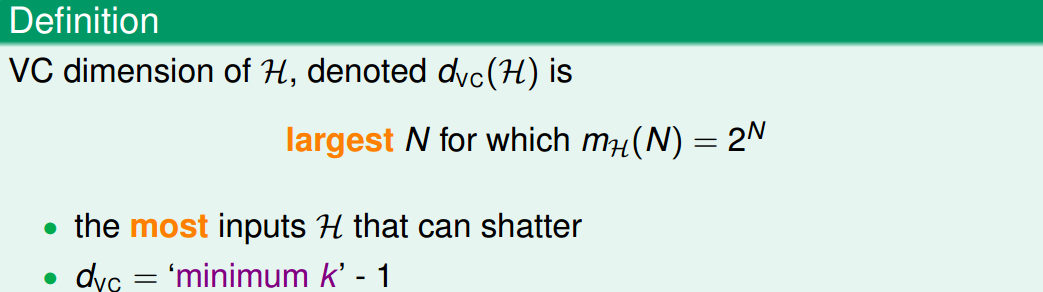 台湾大学林轩田机器学习基石课程学习笔记7 -- The VC Dimension_VC维_05