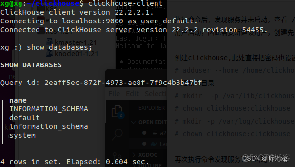 clickhouse笔记01--快速部署clickhouse_联机分析OLAP