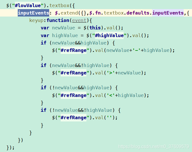 easyui控件事件监听委托给jquery事件监听，keyup取最新值问题_ajax