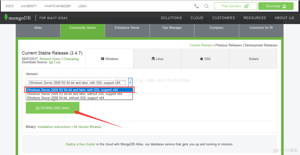 windows下MongoDB的安装及配置_配置文件