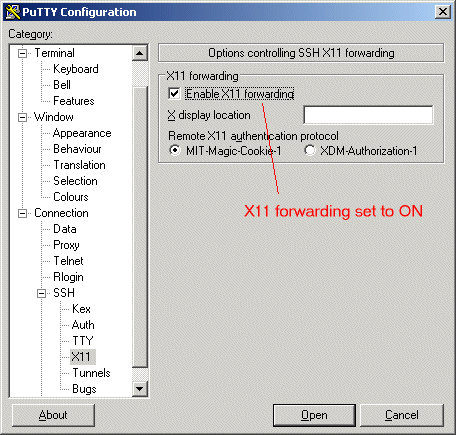 putty上SSH的端口转发设置_sql_04